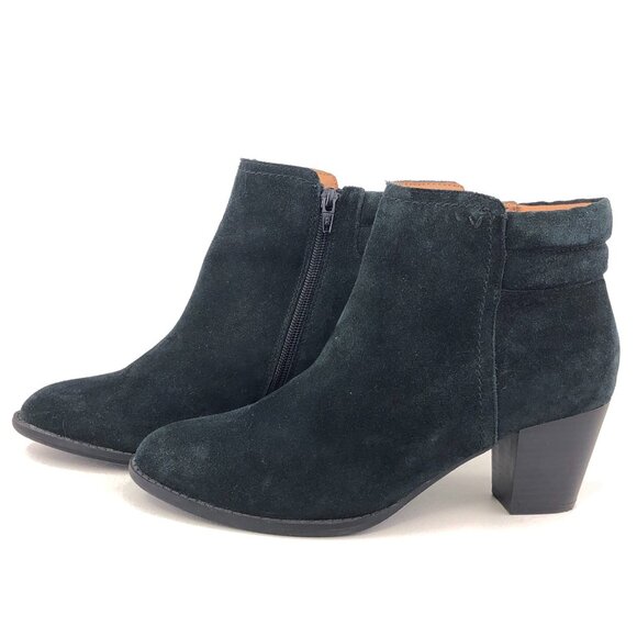 Vionic Jessie Black Suede Ankle Boots 9.5 - Picture 2 of 13